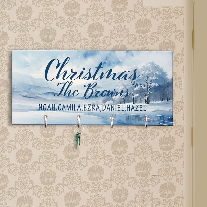 Christmas Key Holder, Family Key Chain Hanger