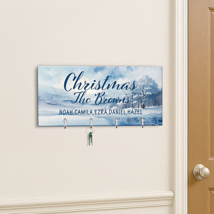 Christmas Key Holder, Family Key Chain Hanger