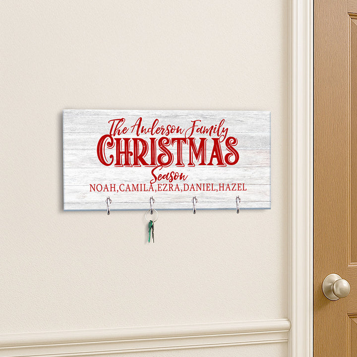 Christmas Key Holder, Family Key Chain Hanger