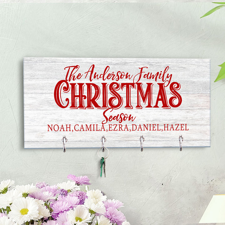 Christmas Key Holder, Family Key Chain Hanger