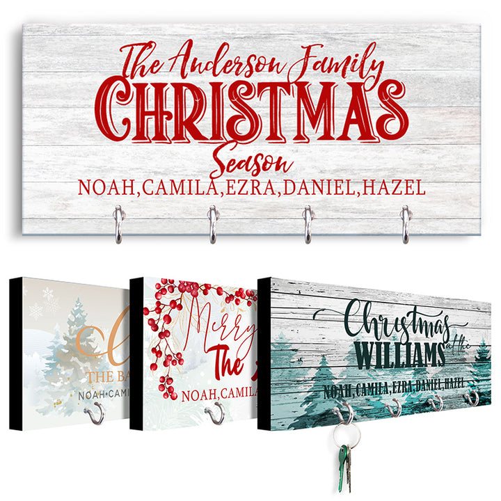 Christmas Key Holder, Family Key Chain Hanger