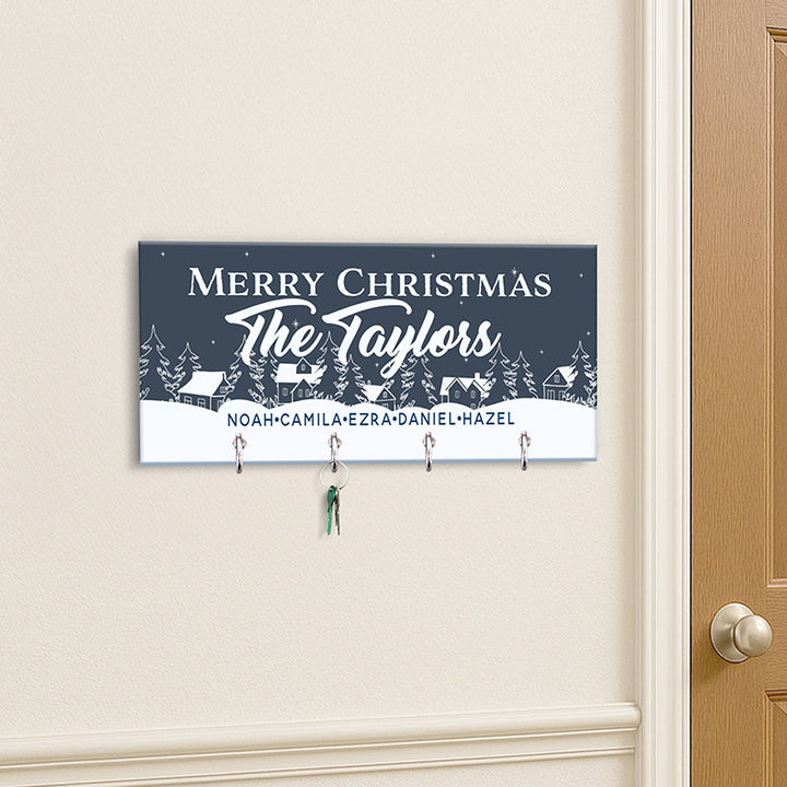 Christmas Key Holder, Family Key Chain Hanger