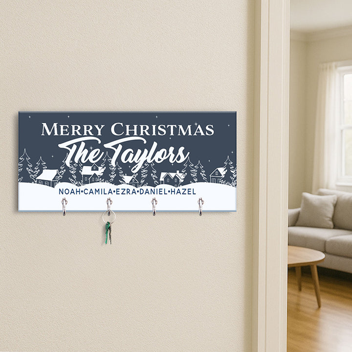 Christmas Key Holder, Family Key Chain Hanger