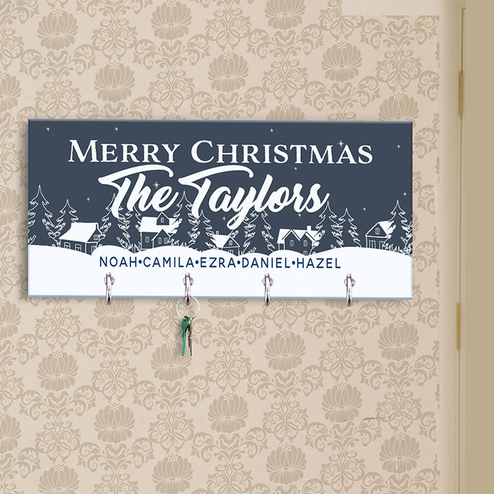 Christmas Key Holder, Family Key Chain Hanger