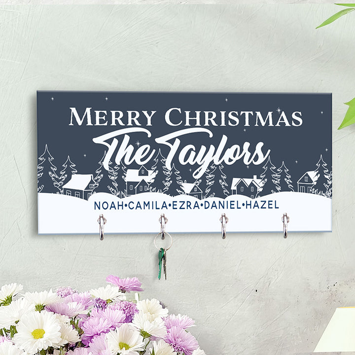 Christmas Key Holder, Family Key Chain Hanger