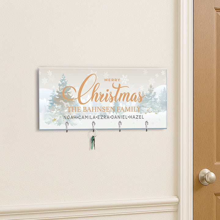 Christmas Key Holder, Family Key Chain Hanger