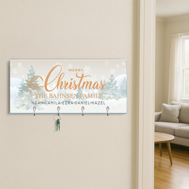 Christmas Key Holder, Family Key Chain Hanger