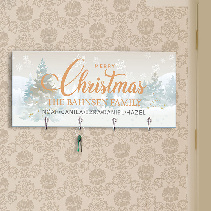 Christmas Key Holder, Family Key Chain Hanger