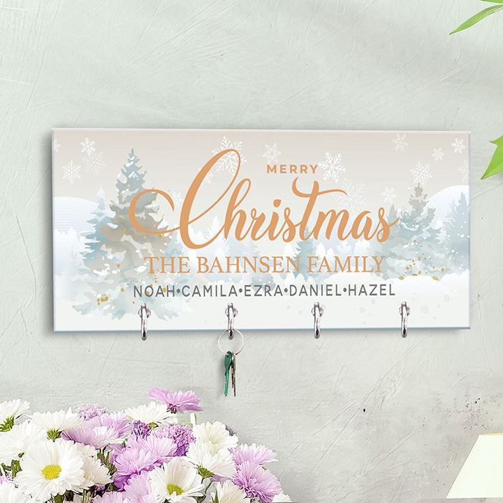 Christmas Key Holder, Family Key Chain Hanger