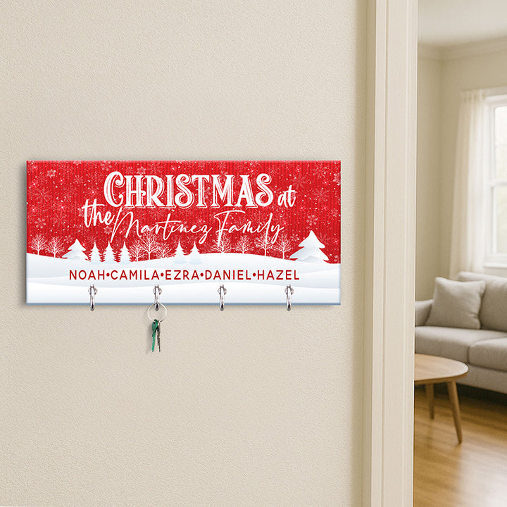 Christmas Key Holder, Family Key Chain Hanger