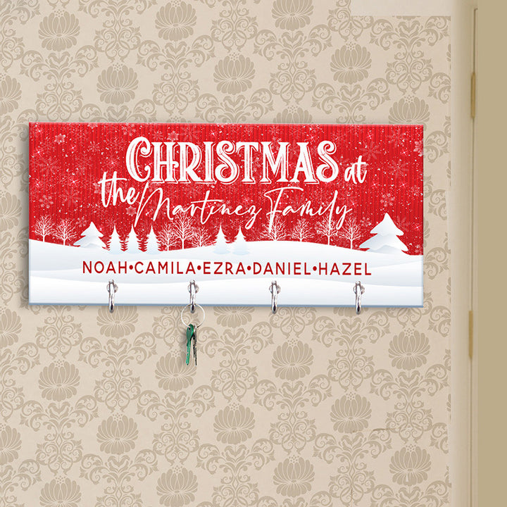 Christmas Key Holder, Family Key Chain Hanger