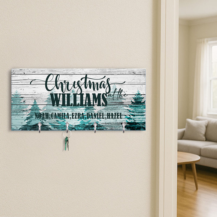 Christmas Key Holder, Family Key Chain Hanger