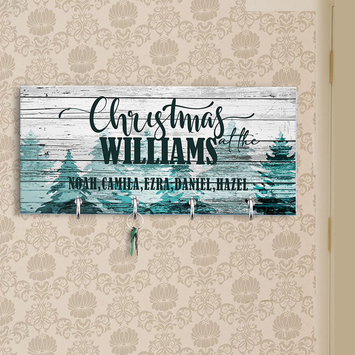 Christmas Key Holder, Family Key Chain Hanger