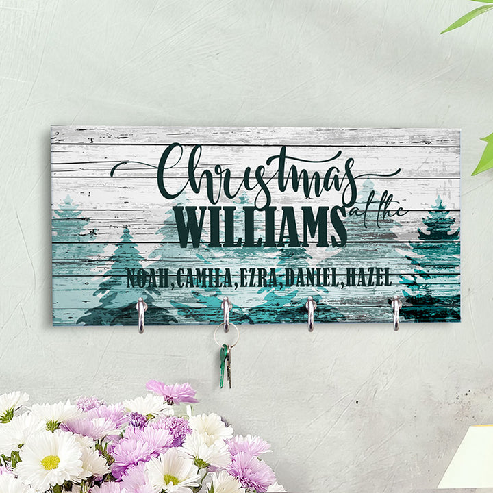 Christmas Key Holder, Family Key Chain Hanger