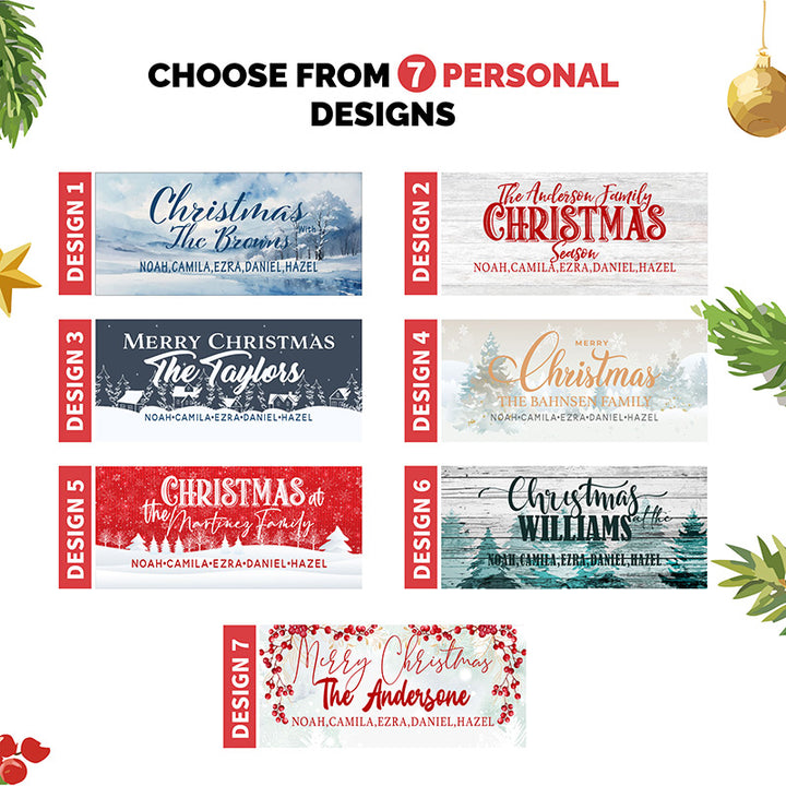 Christmas Key Holder, Family Key Chain Hanger