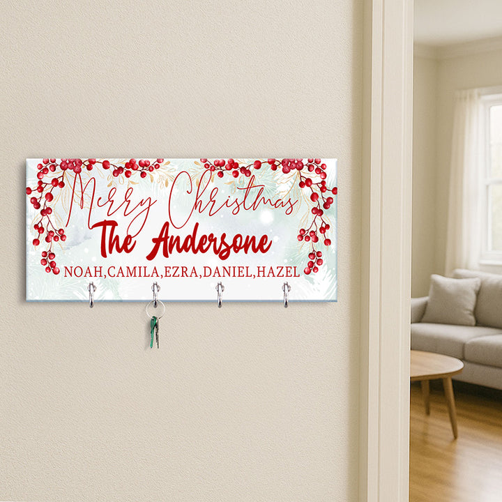 Christmas Key Holder, Family Key Chain Hanger