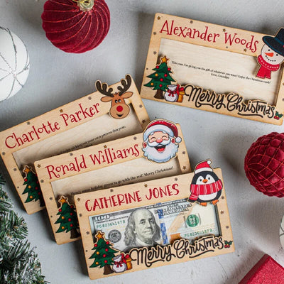 Christmas Money Holder, Custom Cash Gift