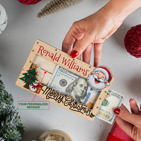 Christmas Money Holder, Custom Cash Gift