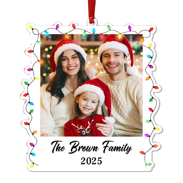 Christmas Polaroid  Photo Ornament