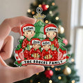 Christmas Together Family Illustration Ornament