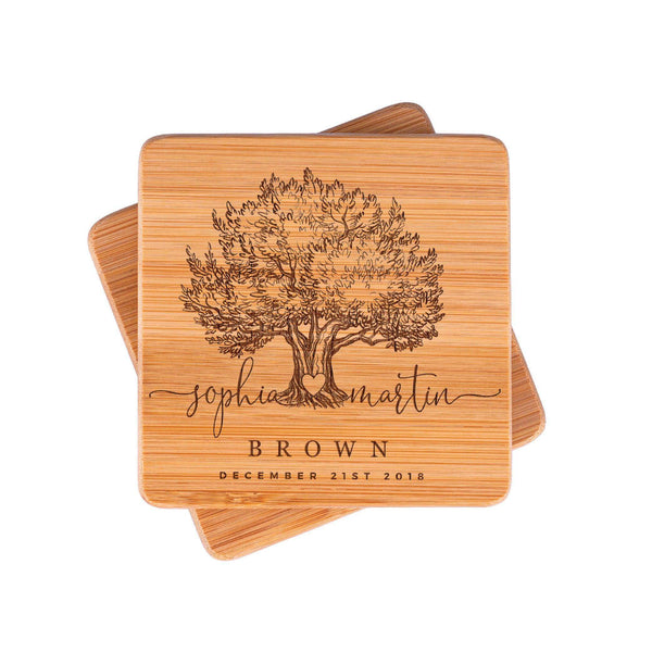 Coaster Set Gift - Personalized Coasters | B07G7JB4R5 - STYLE5 - GiftShire
