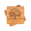 Engraved Wooden Coasters, Unique Wedding Gift for Newlyweds