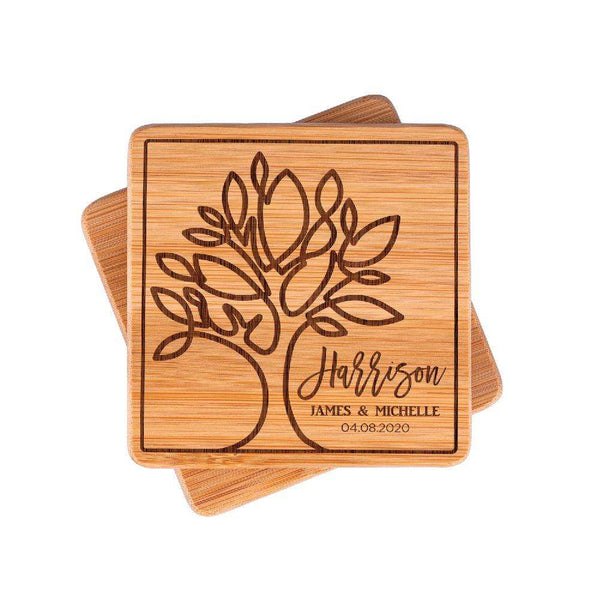 Coaster Set Gift - Personalized Coasters | B08LVJX4FH - D-9 - GiftShire