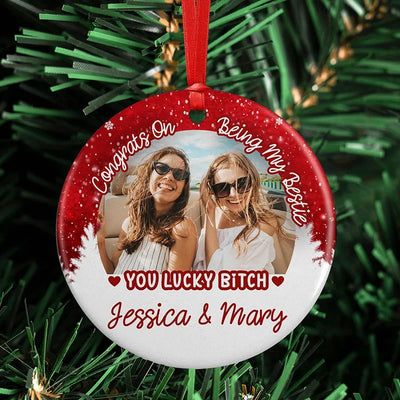 Photo With My Besties Ornament - Christmas Besties - GiftShire