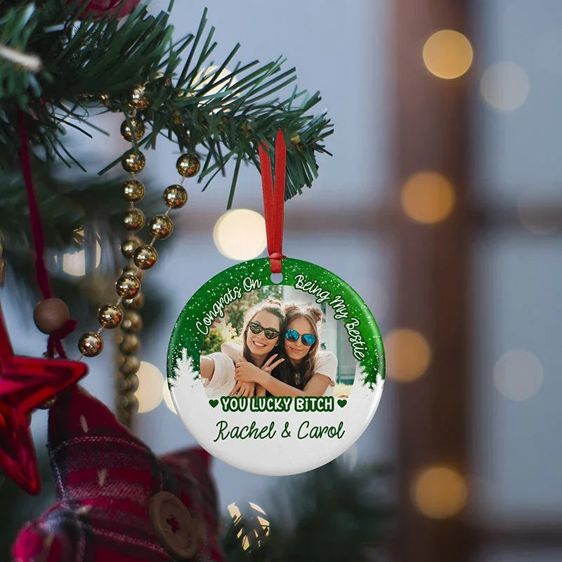 Photo With My Besties Ornament - Christmas Besties - GiftShire