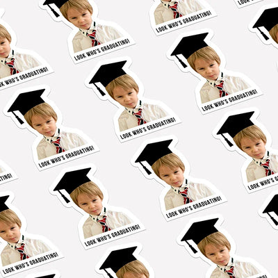 Cool Kids Graduation Stickers with Custom Photo