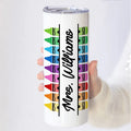 Crayon Design Custom Tumbler for Teacher 20 oz