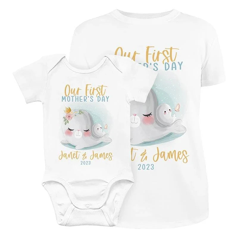 Custom 1st Mothers Day T-shirt - GiftShire