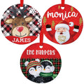 Custom 3.5 inch Round Metal Ornament - GiftShire