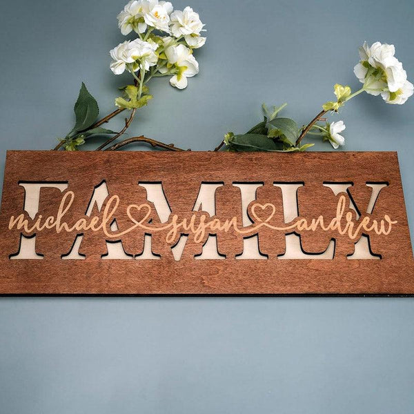 Custom 3D Family Sign - GiftShire