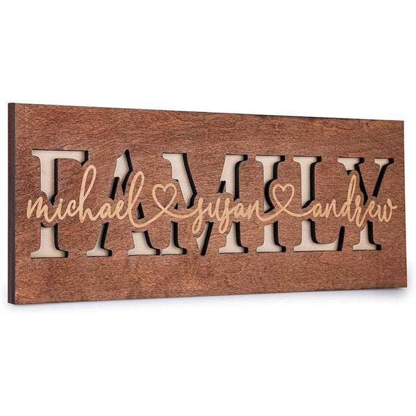 Custom 3D Family Sign - GiftShire