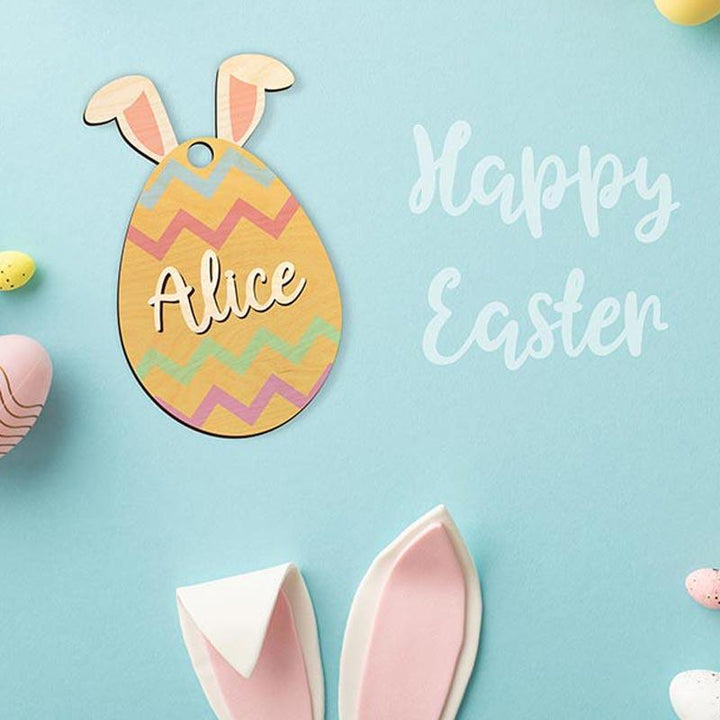 Custom 3D Name Easter Tag - GiftShire