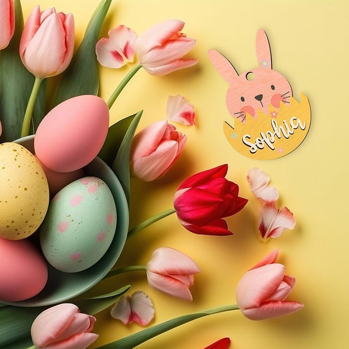 Custom 3D Name Easter Tag - GiftShire