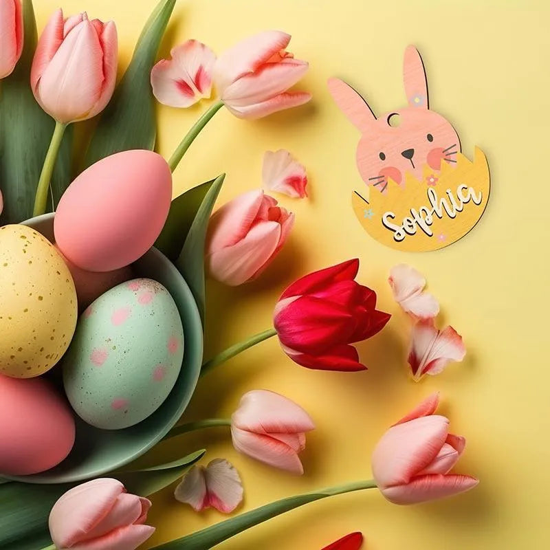 Custom 3D Name Easter Tag - GiftShire