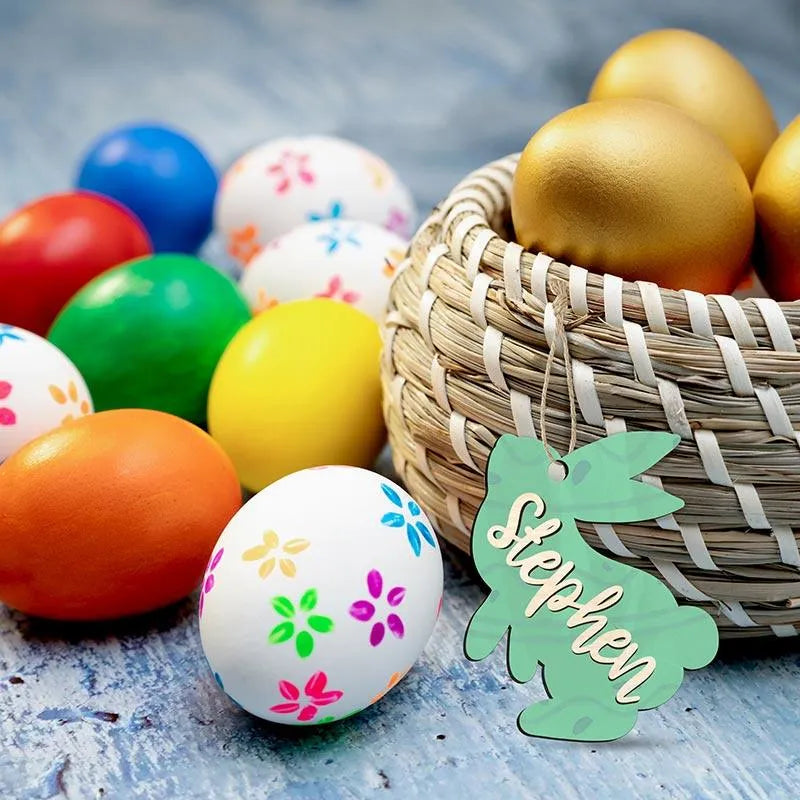 Custom 3D Name Easter Tag - GiftShire