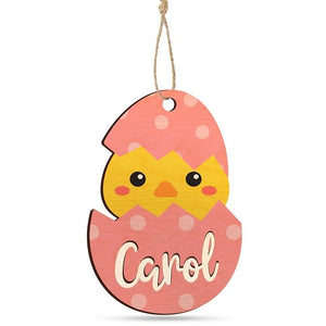 Custom 3D Name Easter Tag - GiftShire