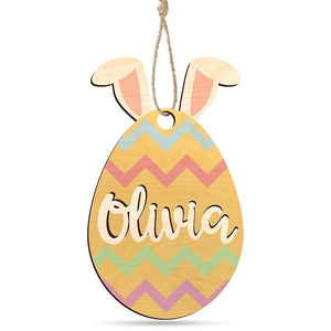 Custom 3D Name Easter Tag - GiftShire