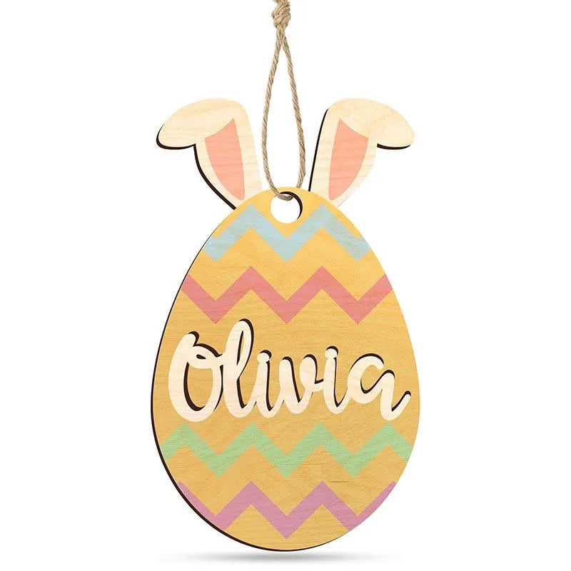 Custom 3D Name Easter Tag - GiftShire