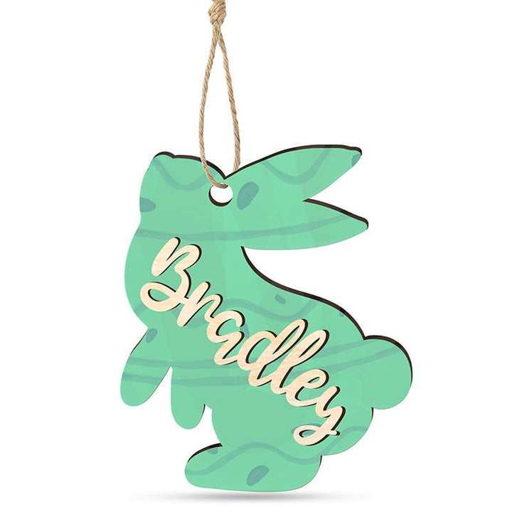 Custom 3D Name Easter Tag - GiftShire