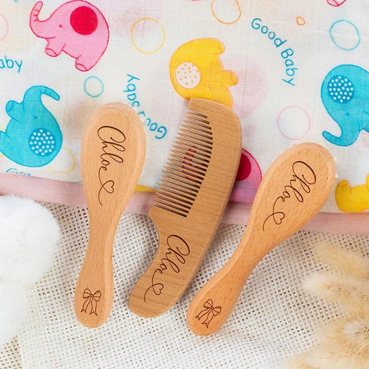 Custom Baby Hairbrush & Comb Set for Newborn Babies – GiftShire