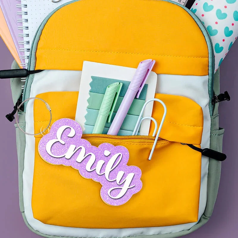Custom Backpack Name Tags for Kids – Waterproof Luggage Tags