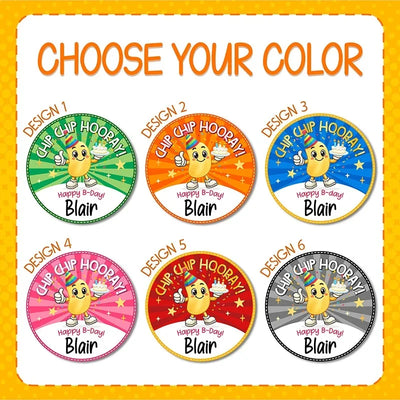 Custom Birthday Chip Bag Stickers – Birthday Chip Label