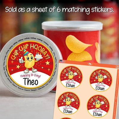 Custom Birthday Chip Bag Stickers – Birthday Chip Label