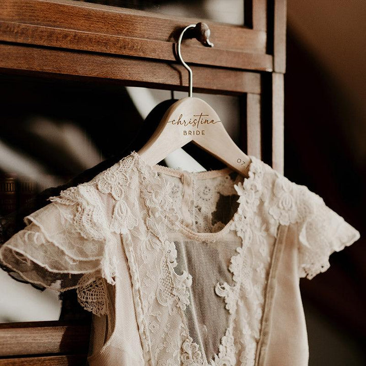 Custom Bridesmaid Hanger, Wooden Bridesmaid Hanger - GiftShire