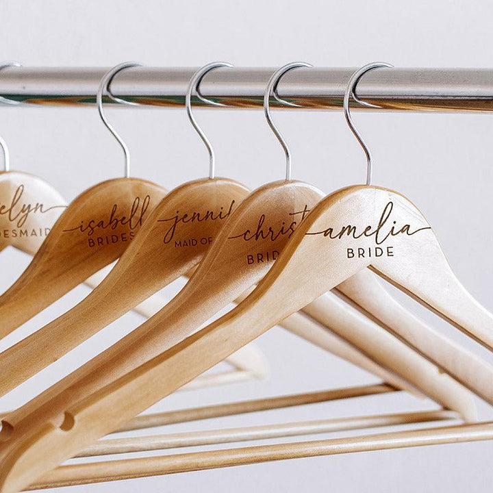 Custom Bridesmaid Hanger, Wooden Bridesmaid Hanger - GiftShire