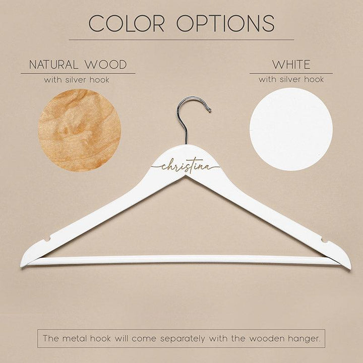 Custom Bridesmaid Hanger, Wooden Bridesmaid Hanger - GiftShire